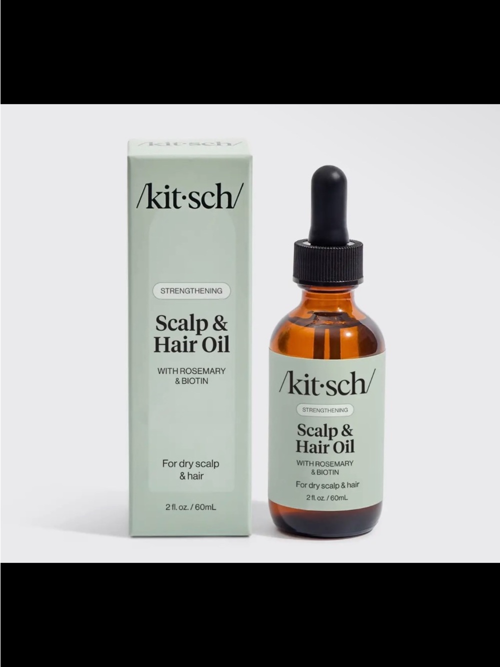Kitsch Strengthening Scalp & Hair Oil - Mint Green